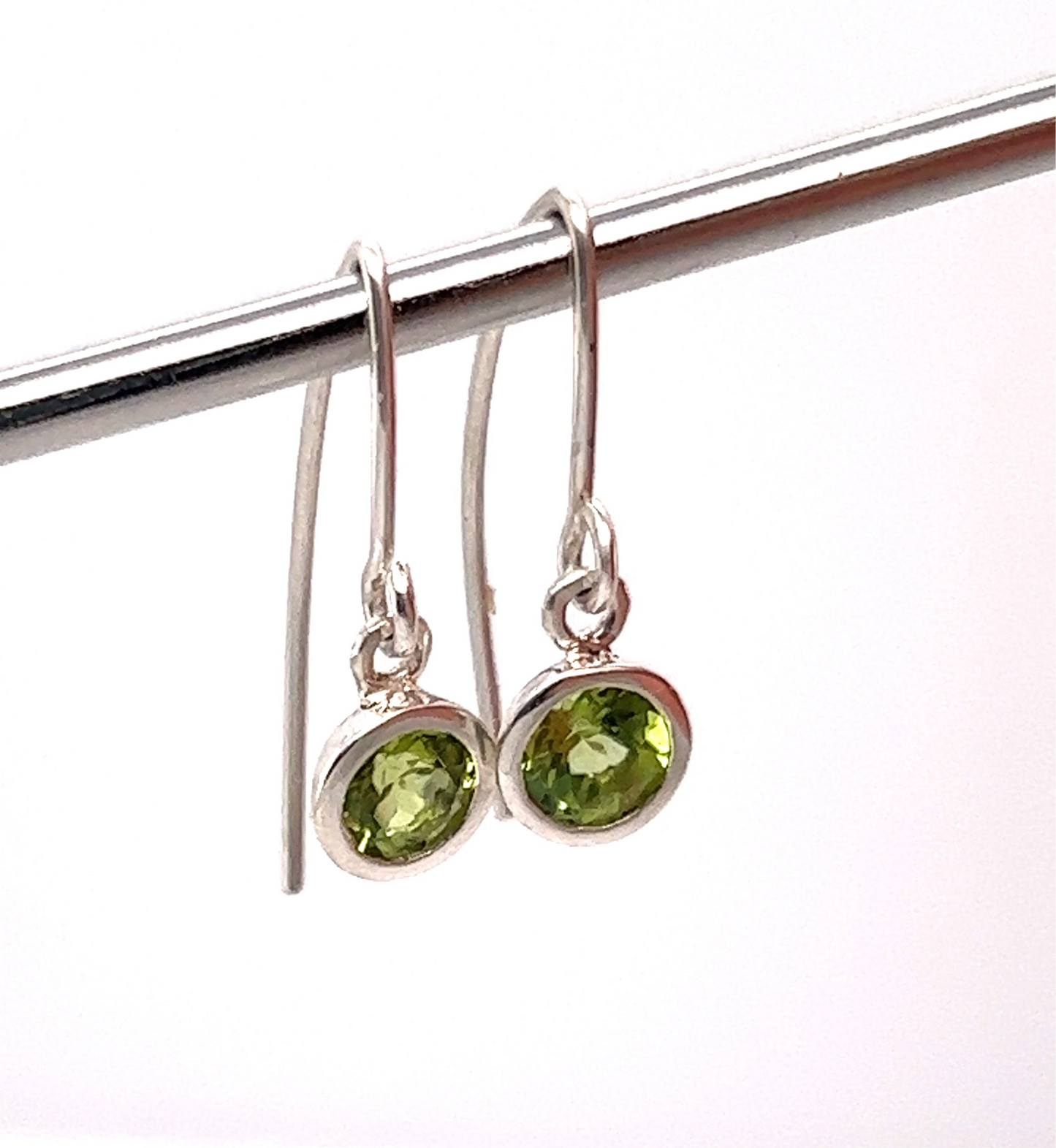 Peridot Drop Earrings ~August Birthstone