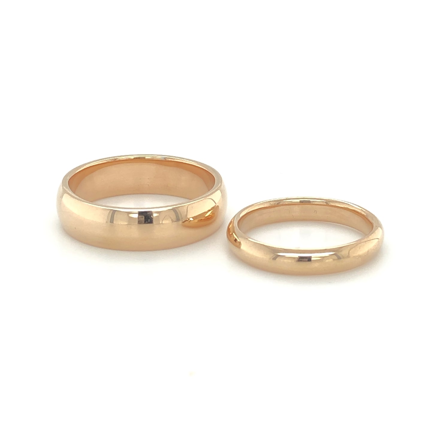 Rose Gold Traditional Court Wedding Bands