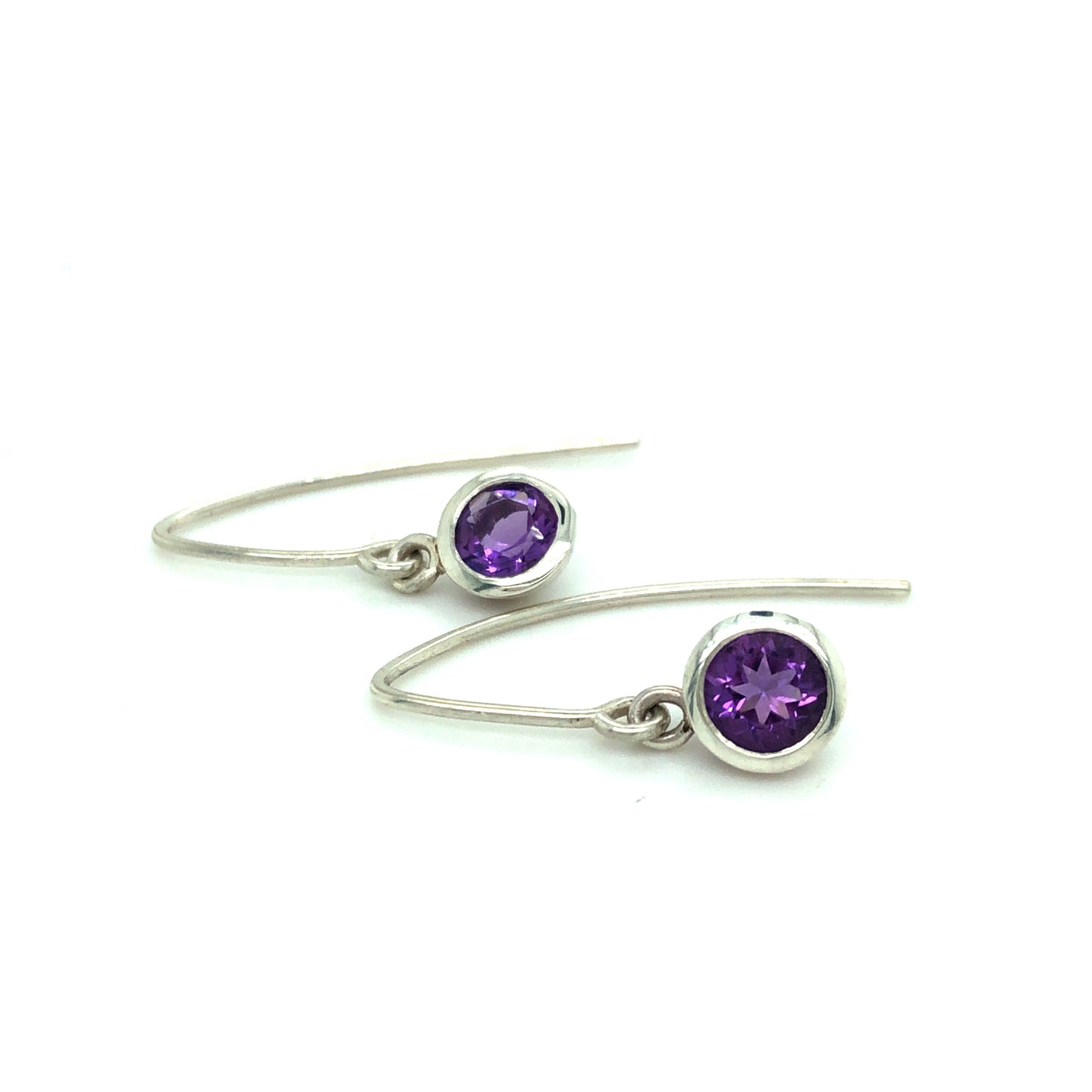 Amethyst Drop Earrings ~ February Birthstone