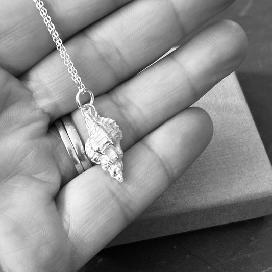Silver Whelk Shell Necklace - Isle of Colonsay