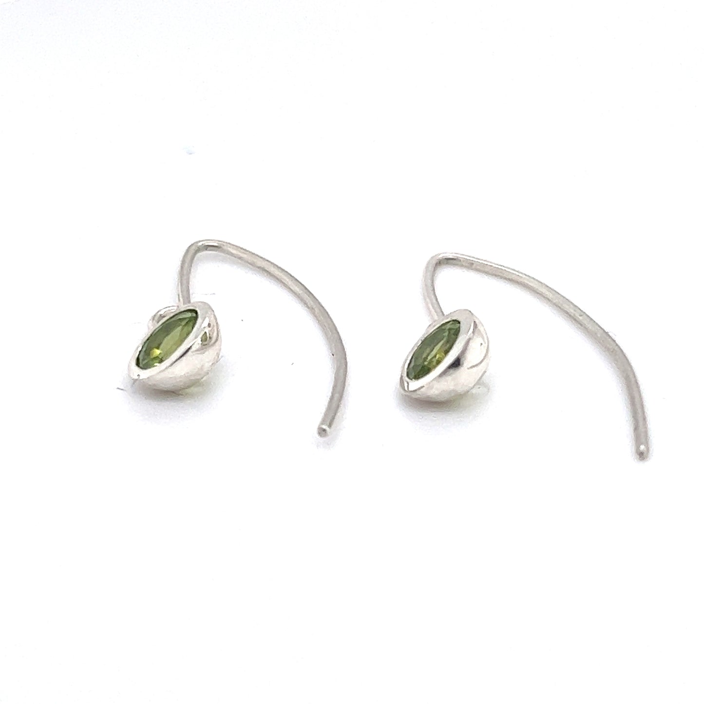 Peridot Drop Earrings ~August Birthstone