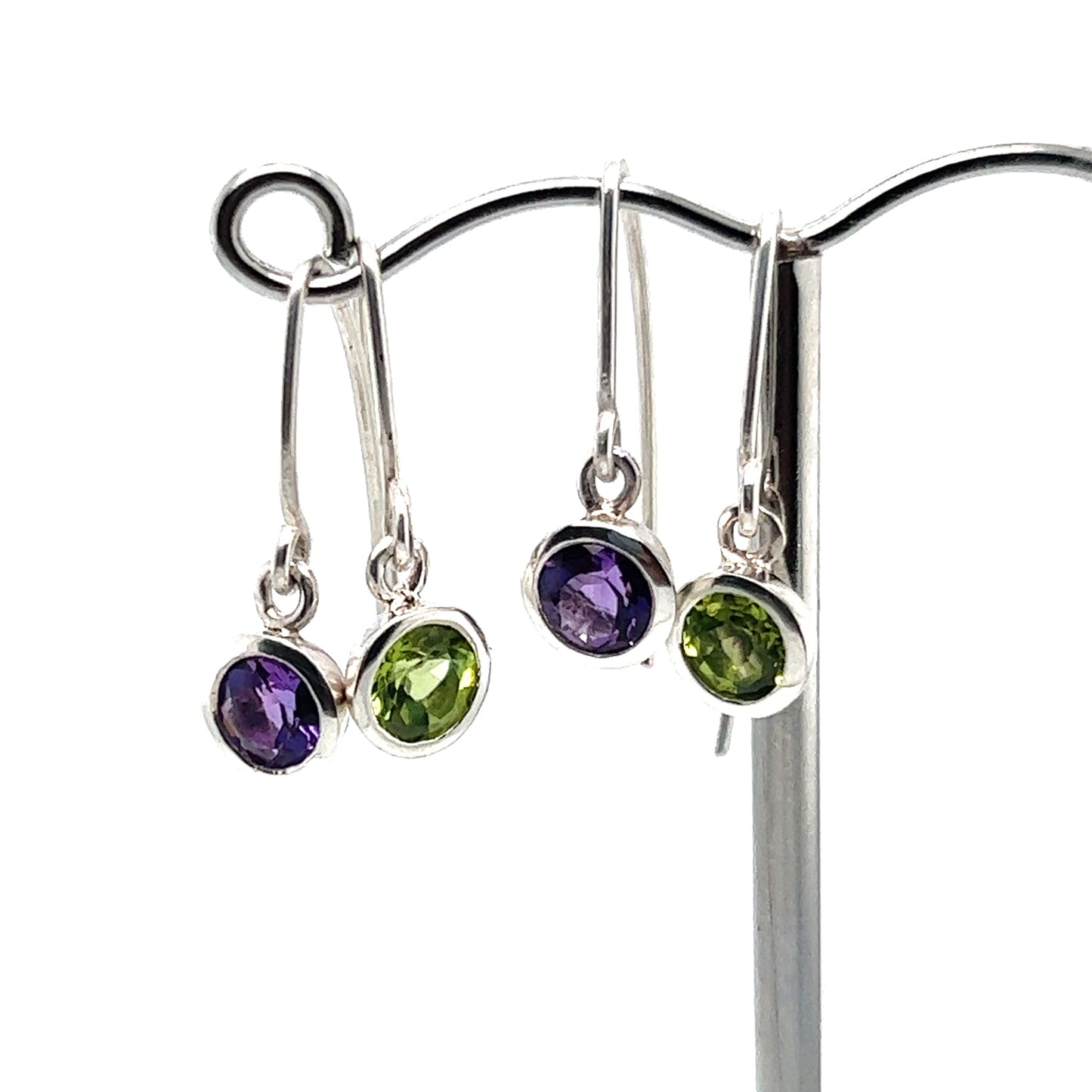 Peridot Drop Earrings ~August Birthstone