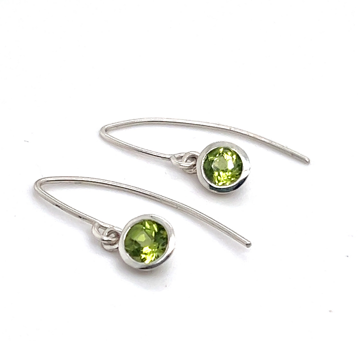 Peridot Drop Earrings ~August Birthstone