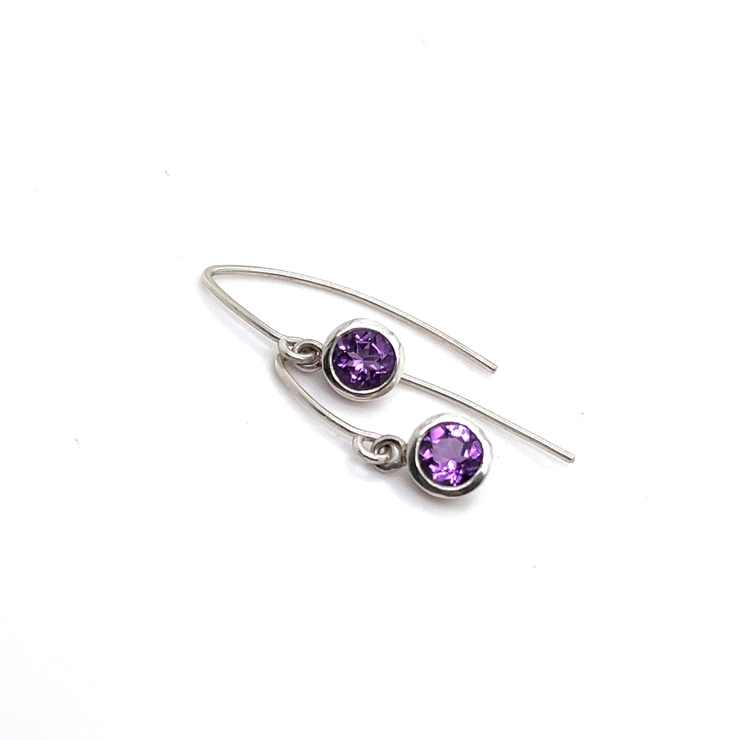 Amethyst Drop Earrings ~ February Birthstone