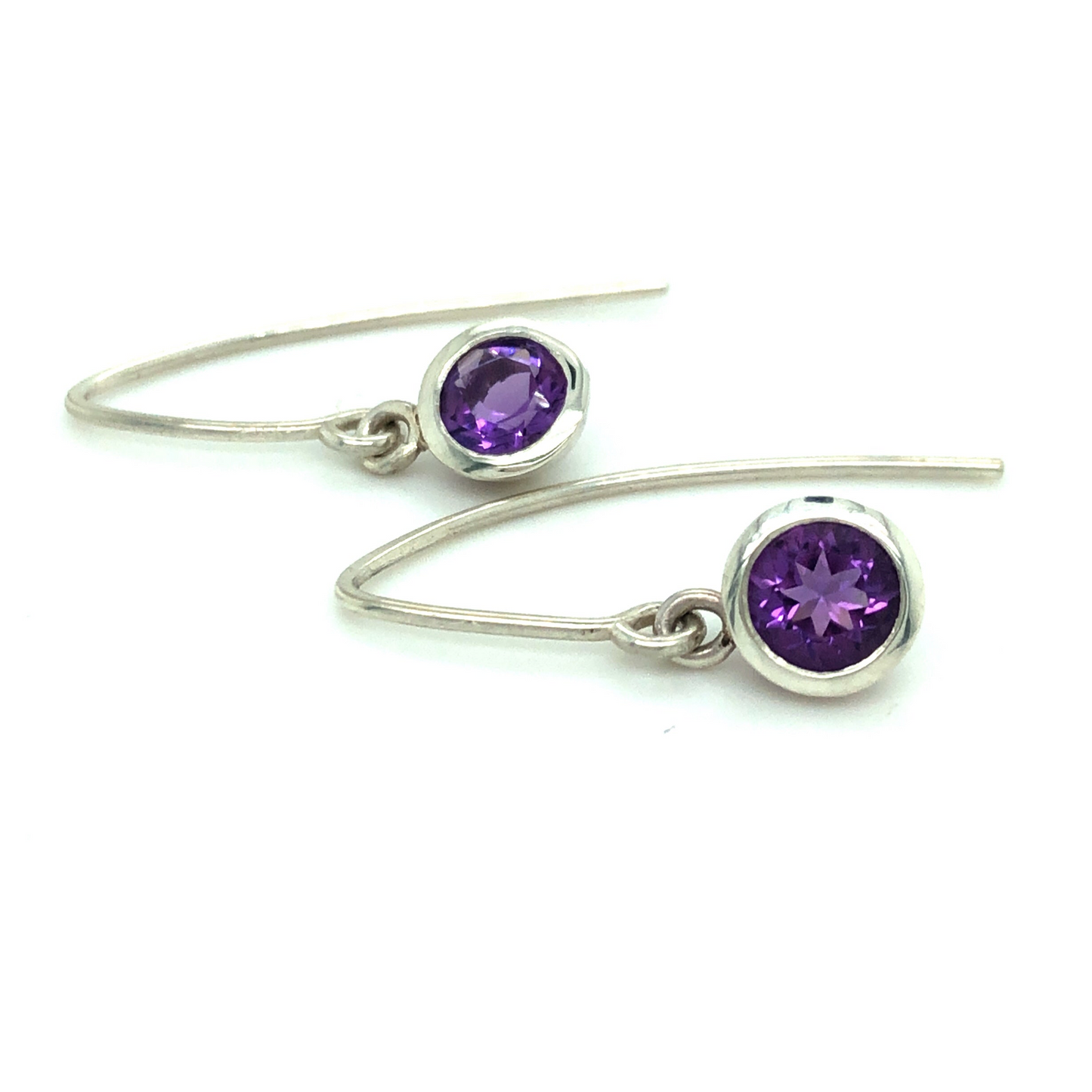 Amethyst Drop Earrings ~ February Birthstone