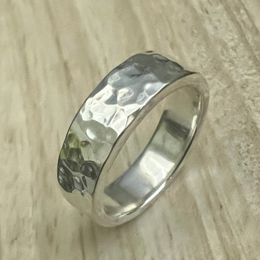 Hammered Silver Ring Workshop