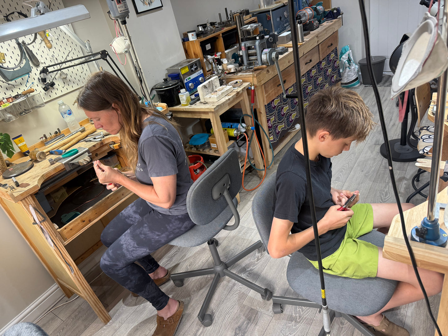 Hammered Silver Ring Workshop