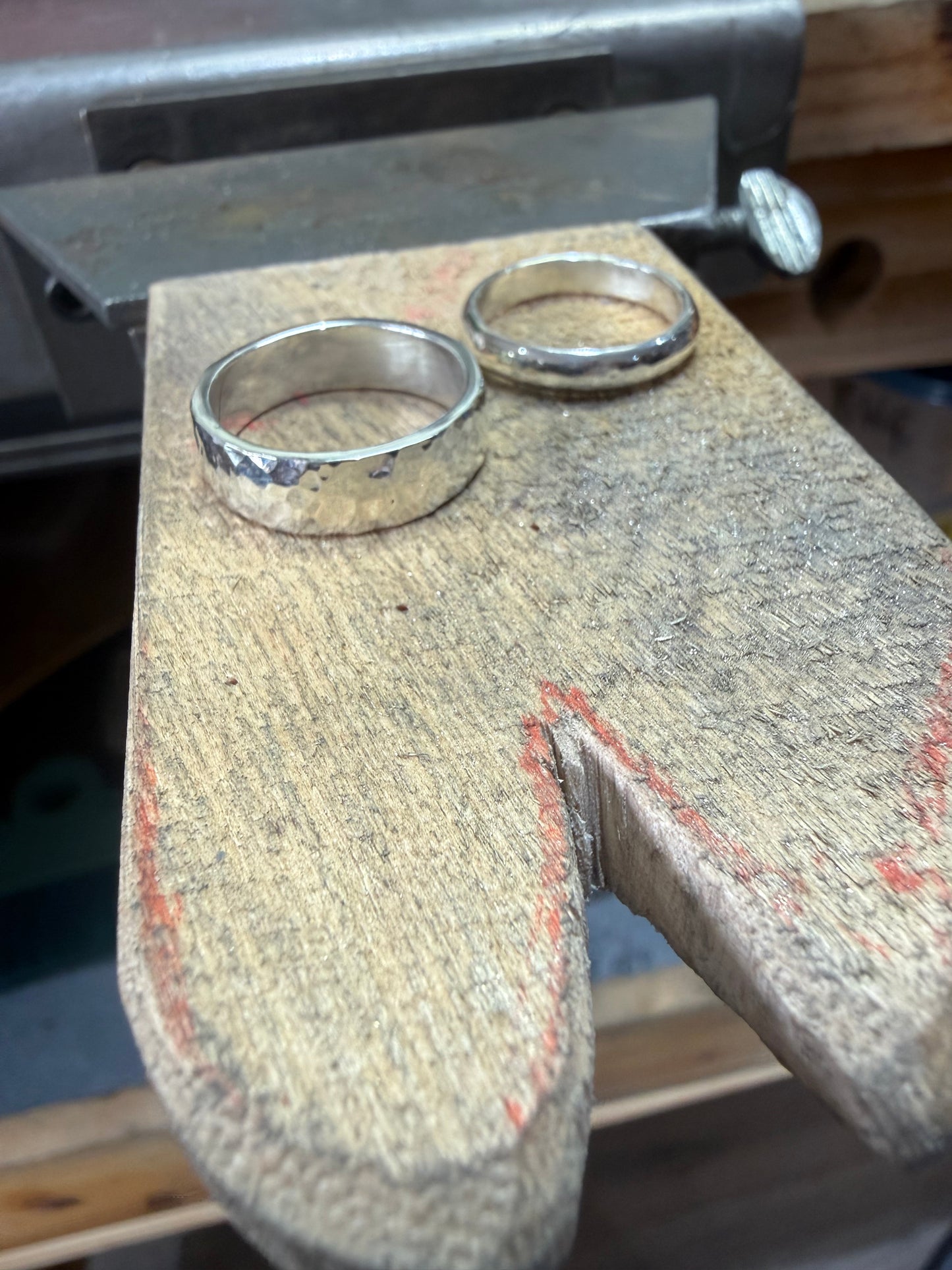Hammered Silver Ring Workshop