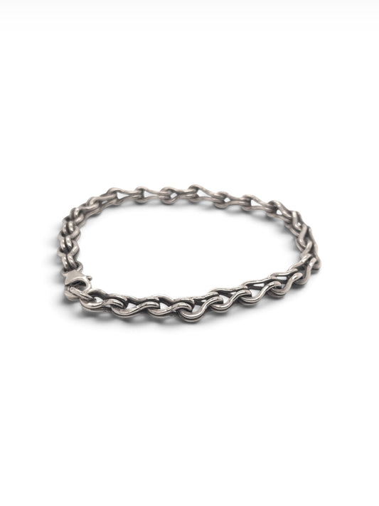 Roman Loop Bracelet - Silver